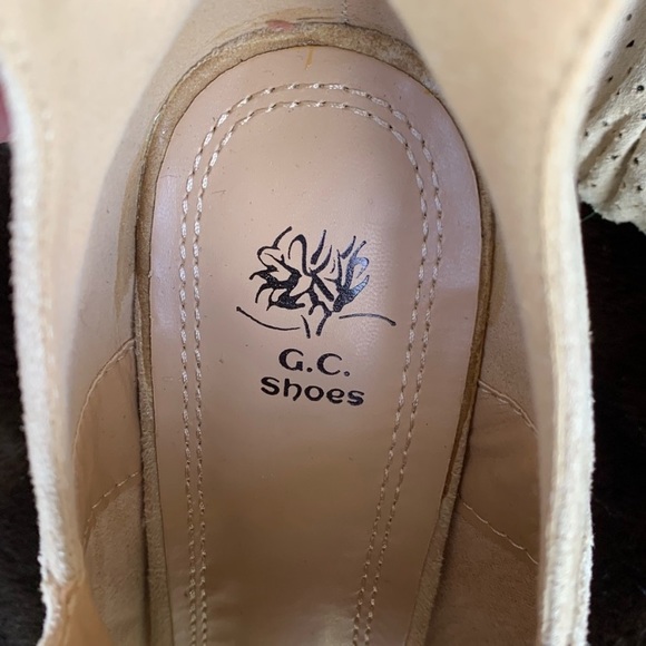 Susana natural perforated peep toe booties - Picture 5 of 6